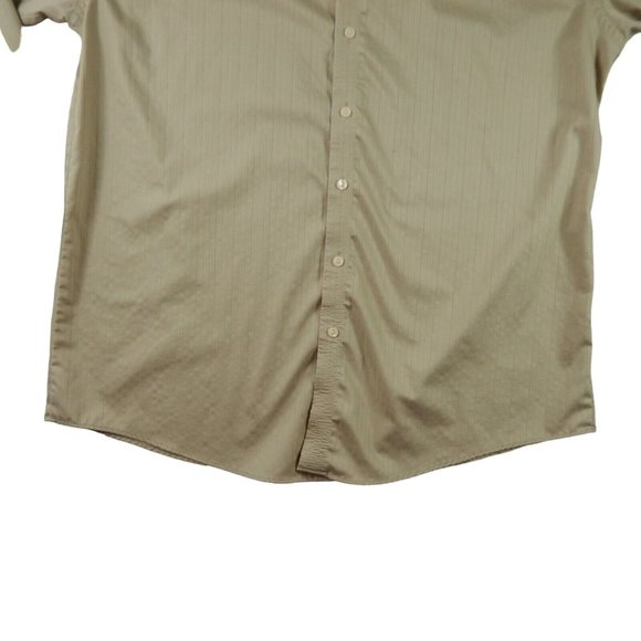 KENNETH COLE Shirt Men's Long Sleeve Casual Brown Extra Large 17 (34-35) - Picture 4 of 10